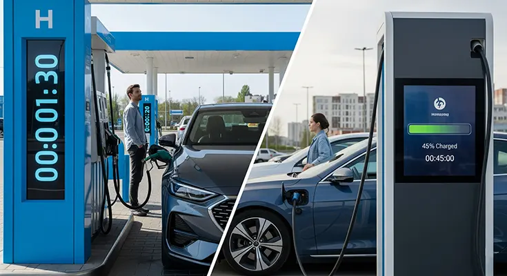 Speed vs. Storage: How Hydrogen Vehicles Offer Faster Refueling Than Electric Cars