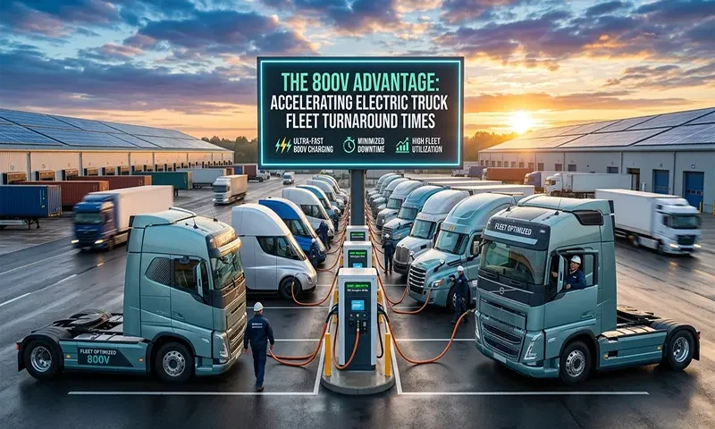 The 800V Advantage: Accelerating Electric Truck Fleet Turnaround Times